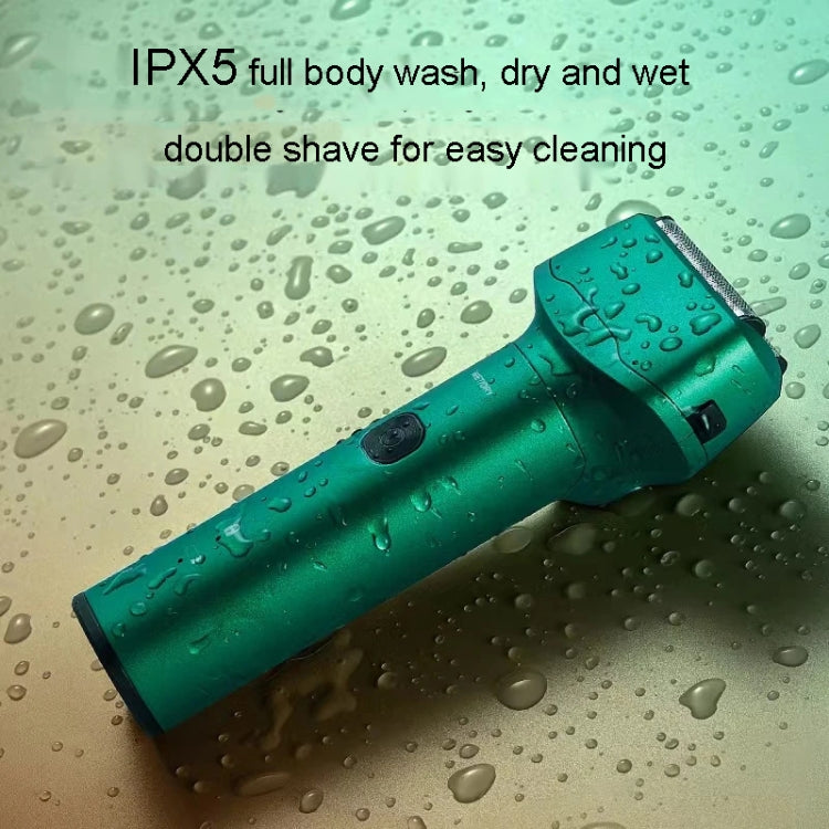 Men Reciprocating 3-Blade Rechargeable Shaver Washable Portable Beard Razor(Blue) - Electric Shavers by PMC Jewellery | Online Shopping South Africa | PMC Jewellery | Buy Now Pay Later Mobicred