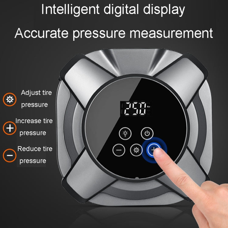 22 Cylinders Car Intelligent Digital Display Inflator Pump Portable Car Tire Pneumatic Engine(Black) - Inflatable Pump by PMC TechLife | Online Shopping South Africa | PMC TechLife