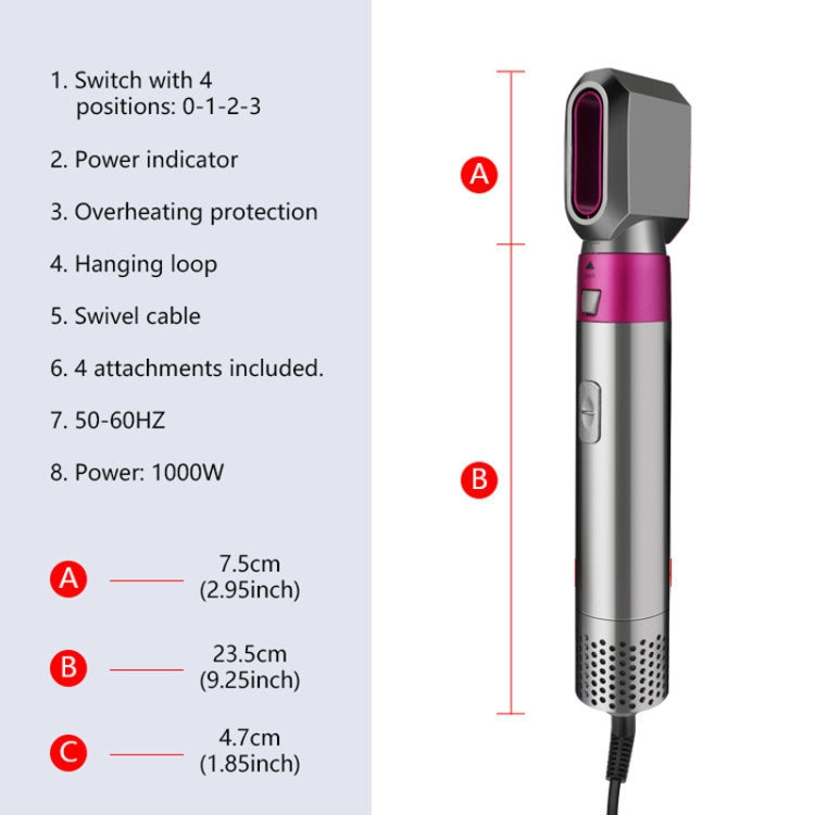 5 In 1 Hot Air Comb Automatic Curling Iron Square Model Hair Styling Comb Curling And Straightening, Plug: AU Plug - Hair Curler by PMC Jewellery | Online Shopping South Africa | PMC Jewellery | Buy Now Pay Later Mobicred