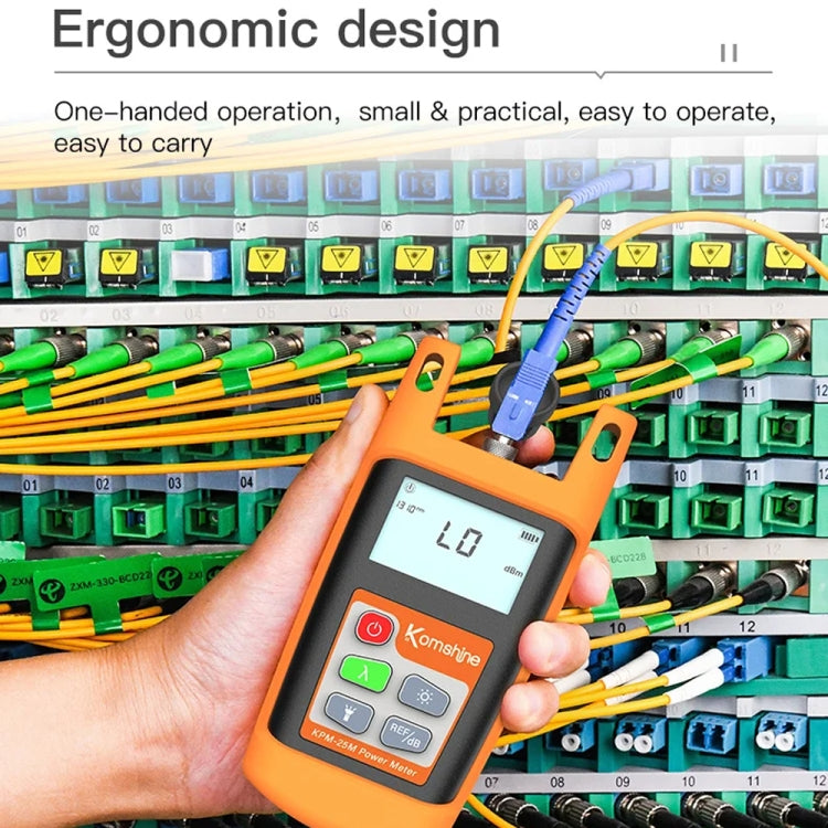Komshine Mini Handheld Optical Power Meter Fiber Loss Measurement, Specification: KPM-25M-A/-70DBM to +6DBM - free shipping - PMC Jewellery - Order now!