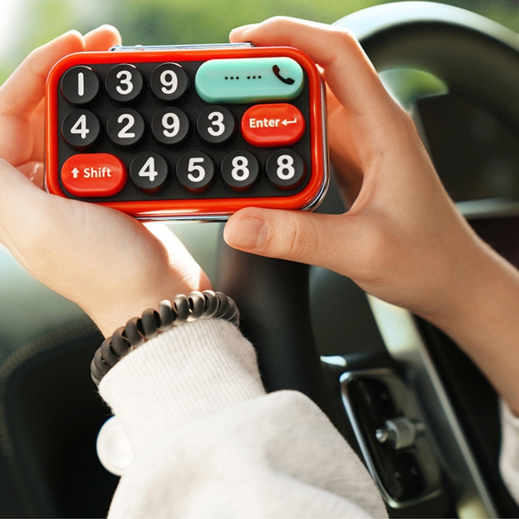 bbdd Keyboard Modeling Moving Number Plate Car Temporary Parking License Card(Red) - free shipping - PMC TechLife - Order now!