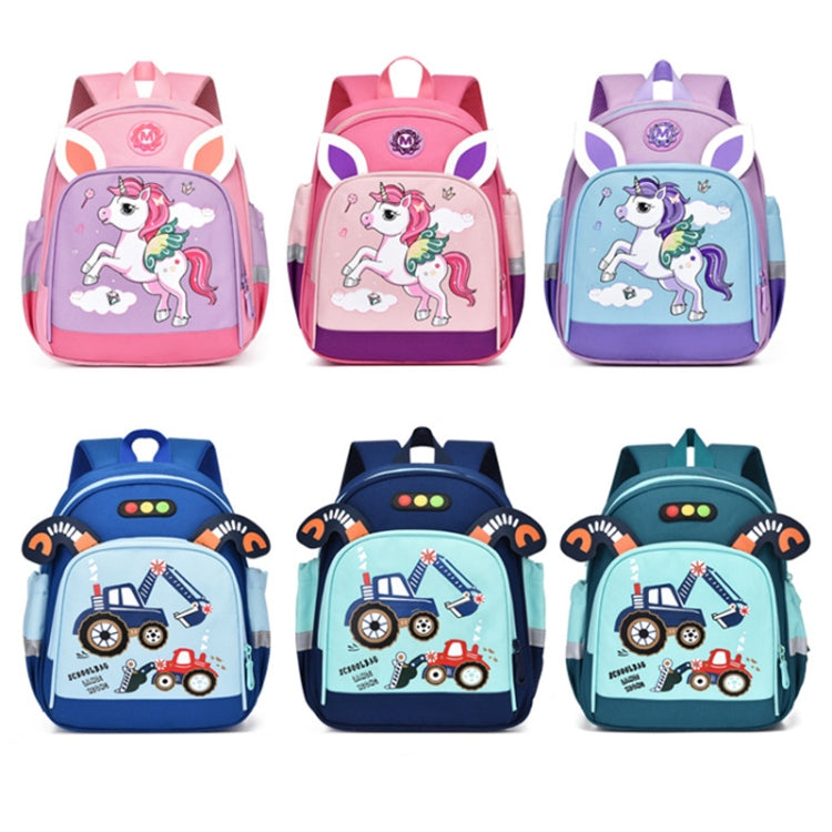 Children Cute Cartoon Shoulder Bag Kindergarten Schoolbag Casual Versatile Backpacks, Style: Pony (Rose Red) - Double-shoulder Bags by PMC Jewellery | Online Shopping South Africa | PMC Jewellery