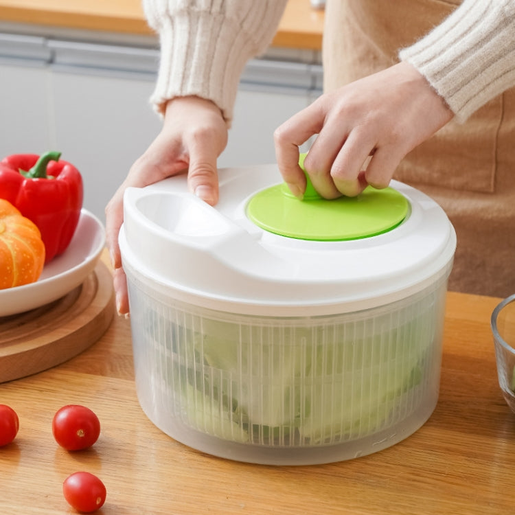Multifunctional Vegetable Dehydrator Large Capacity Kitchen Drain Basket Household Grater Slicer(Green) - Filters by PMC TechLife | Online Shopping South Africa | PMC TechLife | Buy Now Pay Later Mobicred