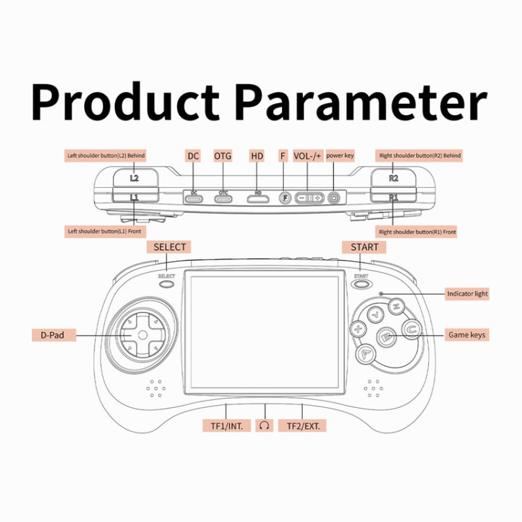 ANBERNIC RG ARC-D Handheld Game Console 4-Inch IPS Screen Linux / Android 11 System Portable Video Arcade 128G(Black) - Pocket Console by ANBERNIC | Online Shopping South Africa | PMC Jewellery | Buy Now Pay Later Mobicred