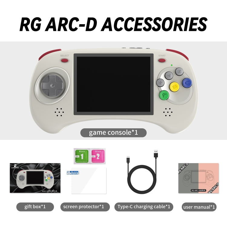 ANBERNIC RG ARC-D Handheld Game Console 4-Inch IPS Screen Linux / Android 11 System Portable Video Arcade 128G(Black) - Pocket Console by ANBERNIC | Online Shopping South Africa | PMC Jewellery | Buy Now Pay Later Mobicred