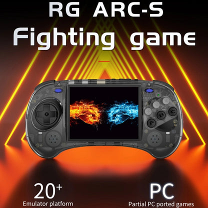 ANBERNIC RG ARC-S Handheld Game Console 4-Inch IPS Screen Linux System Portable Video Arcade 128G(Transparent Black) - Pocket Console by ANBERNIC | Online Shopping South Africa | PMC Jewellery | Buy Now Pay Later Mobicred