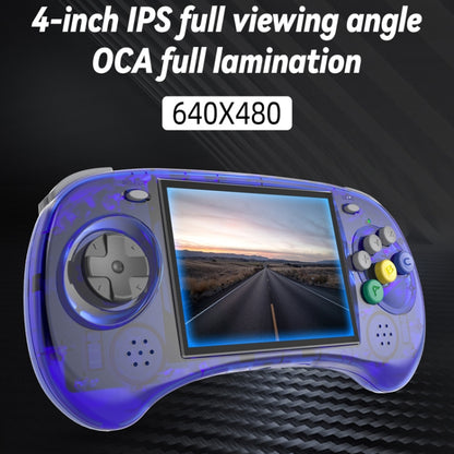 ANBERNIC RG ARC-S Handheld Game Console 4-Inch IPS Screen Linux System Portable Video Arcade 128G(Transparent Blue) - Pocket Console by ANBERNIC | Online Shopping South Africa | PMC Jewellery | Buy Now Pay Later Mobicred