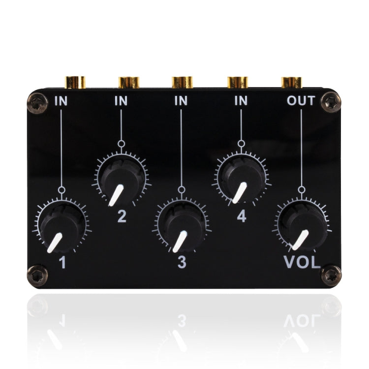 Portable 4-Way Stereo Line Passive Mixer Console(TX400) - Live Sound Effects Processors by PMC Jewellery | Online Shopping South Africa | PMC Jewellery | Buy Now Pay Later Mobicred