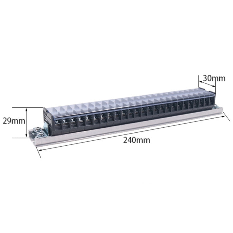 CHINT TD-1525 Terminal Block Rail Type Wiring Block Paralleling Wires Wire Connector - free shipping - PMC TechLife - Order now!