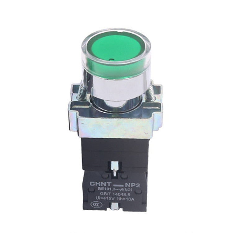 CHINT NP2-BW3362/220V 1 NC Pushbutton Switches With LED Light Silver Alloy Contact Push Button - Car Switches by CHINT | Online Shopping South Africa | PMC Jewellery | Buy Now Pay Later Mobicred