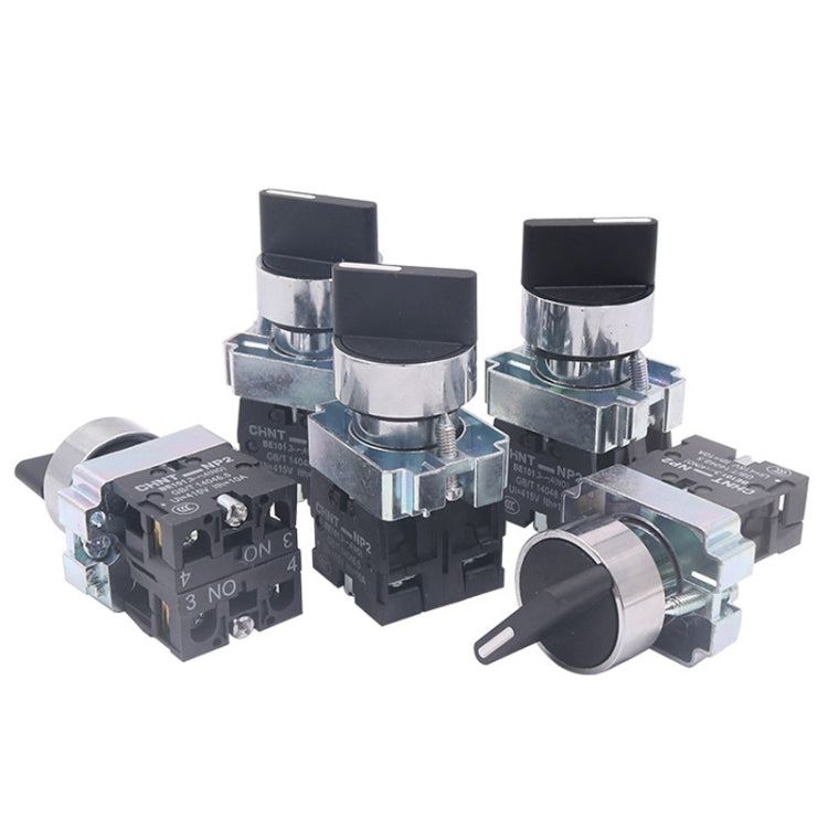 CHINT NP2-BD33 3 Gear Self-locking 2NO Power Transfer Switch Short Handle Master Knob 22mm - Car Switches by CHINT | Online Shopping South Africa | PMC TechLife | Buy Now Pay Later Mobicred