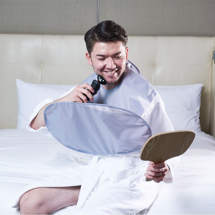 Beard Shaving Apron Convenient Polyester Umbrella Shape Hairdressing Cape(Silver Gray) - free shipping - PMC TechLife - Order now!