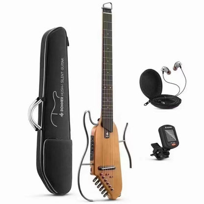 DONNER Smart Headless Silent Guitar Travel Portable Detachable Acoustic Guitar, Style: Mahogany Sunrise Color - Stringed Instruments Accessories by DONNER | Online Shopping South Africa | PMC Jewellery | Buy Now Pay Later Mobicred