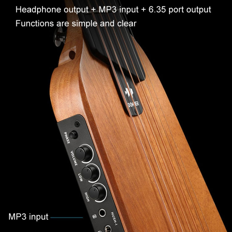 DONNER Smart Headless Silent Guitar Travel Portable Detachable Acoustic Guitar, Style: Mahogany Sunrise Color - Stringed Instruments Accessories by DONNER | Online Shopping South Africa | PMC Jewellery | Buy Now Pay Later Mobicred