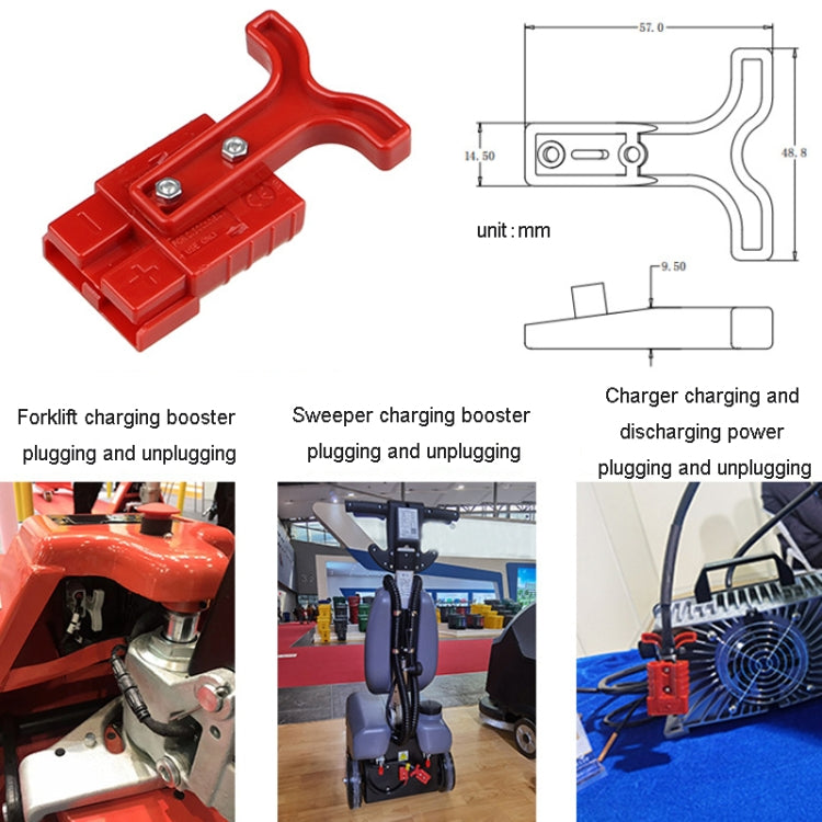 SG112G1-RE SG50A 600V Anderson Connecting Puller Solar Connector Forklift Charging Plug - Terminal connectors by SHENGENDI | Online Shopping South Africa | PMC Jewellery | Buy Now Pay Later Mobicred