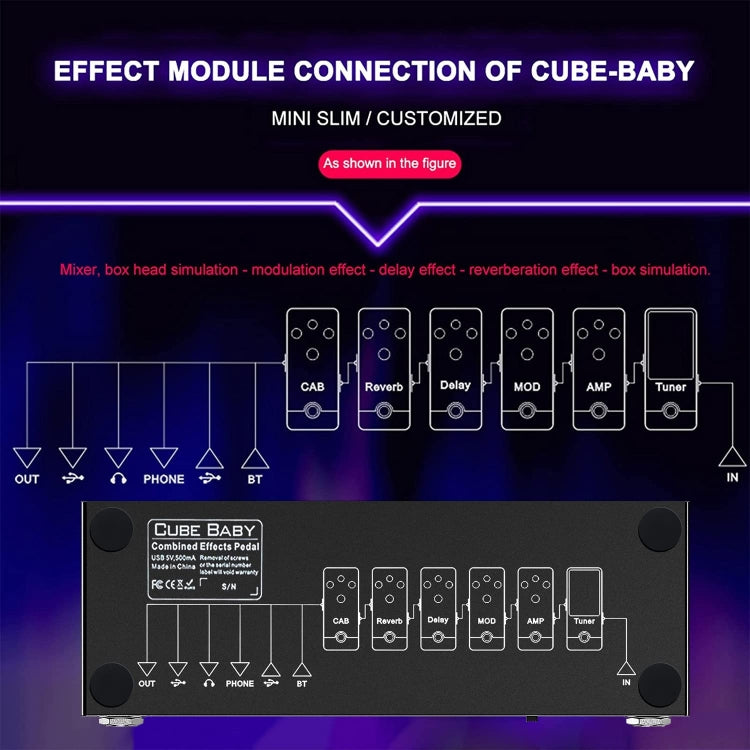 M-VAVE Cube Baby Guitar Effect Device Guitar Accessories - free shipping - PMC Jewellery - Order now!