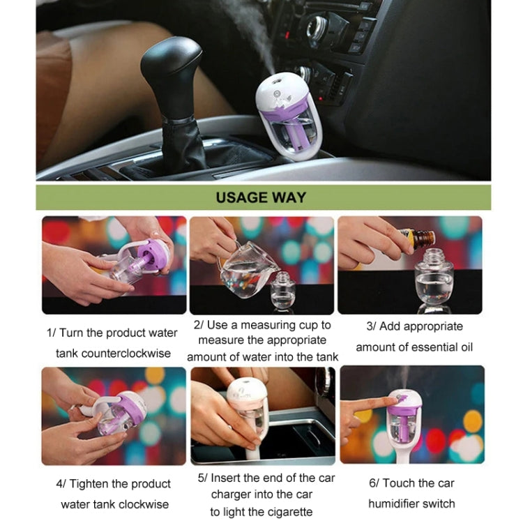 Car Negative Ion Spray Humidifier Aromatherapy Air Purifier(Violet) - Air Purifier by PMC Jewellery | Online Shopping South Africa | PMC Jewellery | Buy Now Pay Later Mobicred