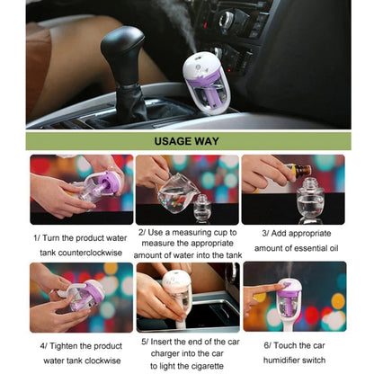 Car Negative Ion Spray Humidifier Aromatherapy Air Purifier(Violet) - Air Purifier by PMC Jewellery | Online Shopping South Africa | PMC Jewellery | Buy Now Pay Later Mobicred