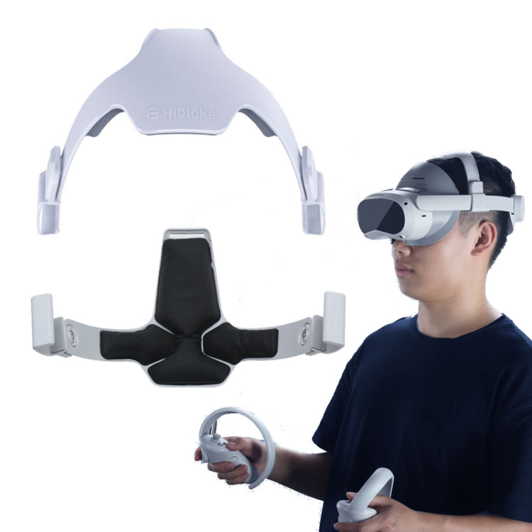 For PICO 4 Hibloks Pressure-free Headband High Elastic PU Headstrap VR Accessories - VR Accessories by hibloks | Online Shopping South Africa | PMC TechLife | Buy Now Pay Later Mobicred