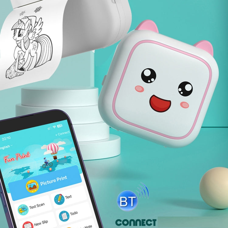 C26 Mini Portable Bluetooth Photo Label Thermal Printer, Spec: Pink+1 Paper - free shipping - PMC TechLife - Order now!