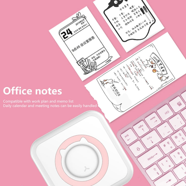 C15 Mini Student Bluetooth Inkless Photo Label Thermal Printer, Spec: Pink+5 Stickers+5 Paper - Photo Printers by Huawei | Online Shopping South Africa | PMC TechLife | Buy Now Pay Later Mobicred