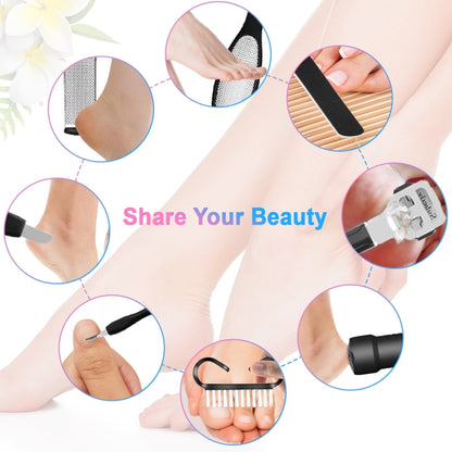 Electric Foot File Pedicure Kit Waterproof Feet Callus Remover, Spec: Matte Black - Grinding Tools & Accessories by PMC Jewellery | Online Shopping South Africa | PMC Jewellery | Buy Now Pay Later Mobicred