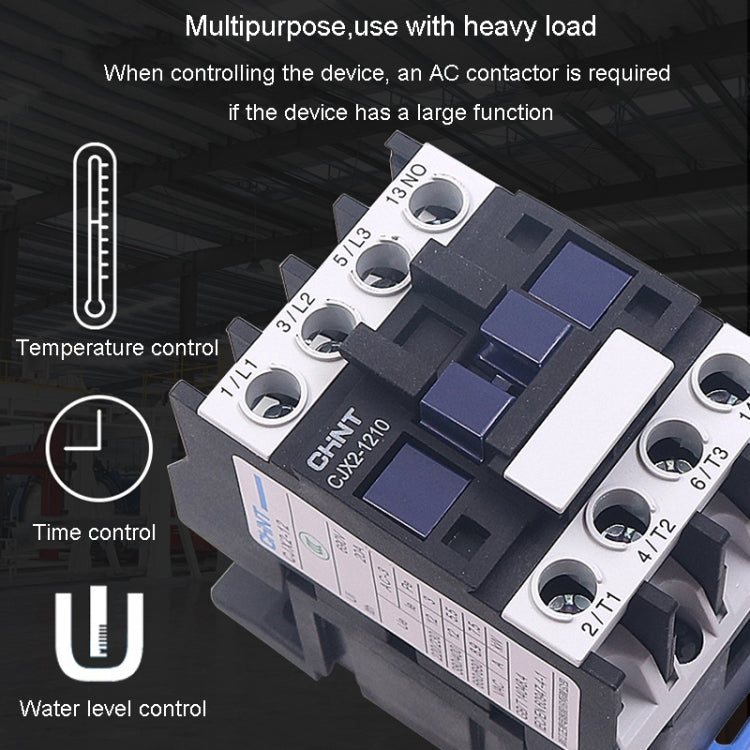 CHNT CJX2-9511 95A 220V Silver Alloy Contacts Multi-Purpose Single-Phase AC Contactor - Relays by CHNT | Online Shopping South Africa | PMC Jewellery | Buy Now Pay Later Mobicred