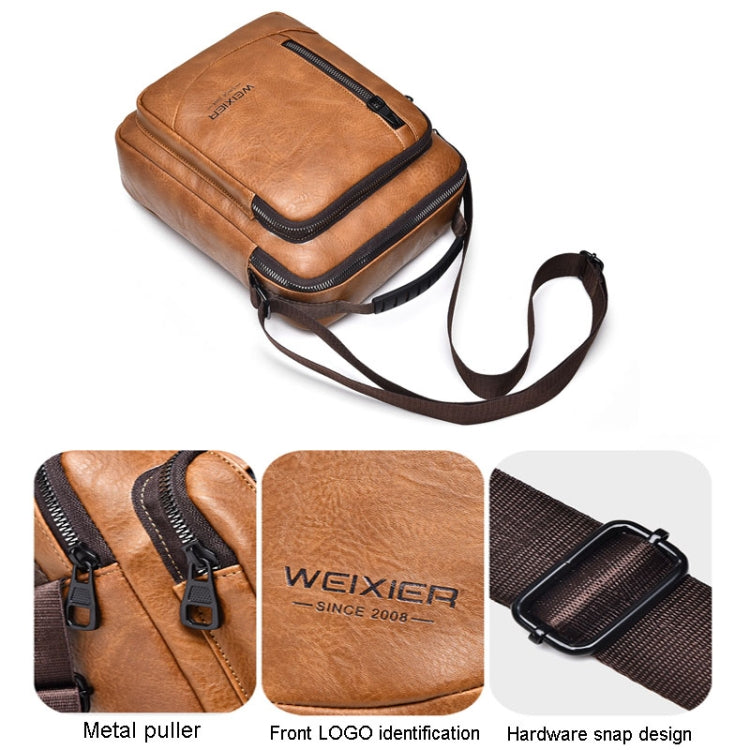 WEIXIER D288 Large Capacity Casual Crossbody Bag Business Waterproof Single Shoulder Packs(Black) - Single-shoulder Bags by WEIXIER | Online Shopping South Africa | PMC Jewellery