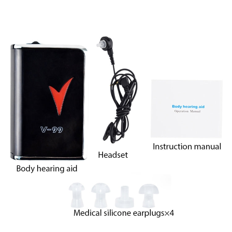 V99 Box Sound Amplifier Aid Hearing Aid Earphone - Hearing Aids by PMC TechLife | Online Shopping South Africa | PMC TechLife | Buy Now Pay Later Mobicred