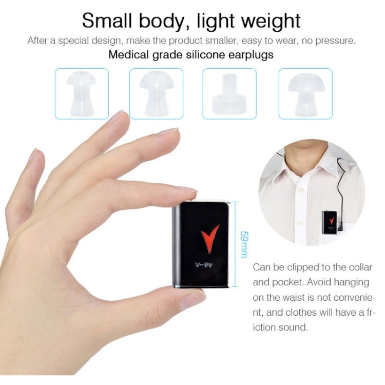 V99 Box Sound Amplifier Aid Hearing Aid Earphone - Hearing Aids by PMC TechLife | Online Shopping South Africa | PMC TechLife | Buy Now Pay Later Mobicred