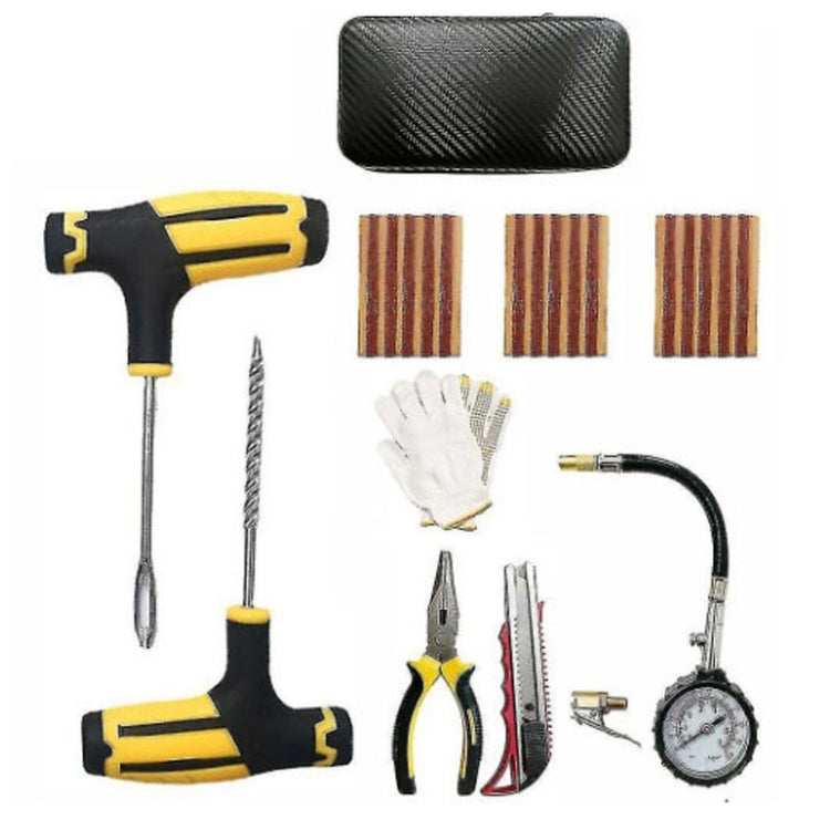 10pcs-1 Automotive Vacuum Tire Repair Tool Car Tire Patching Instrument Set - Tire Repair & Installation Tools by PMC Jewellery | Online Shopping South Africa | PMC Jewellery | Buy Now Pay Later Mobicred