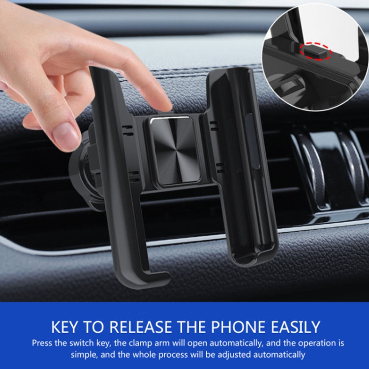 Car Air Outlet Rotatable Snap-on Base Mobile Phone Navigation Bracket(Black) - Car Holders by PMC Jewellery | Online Shopping South Africa | PMC Jewellery | Buy Now Pay Later Mobicred