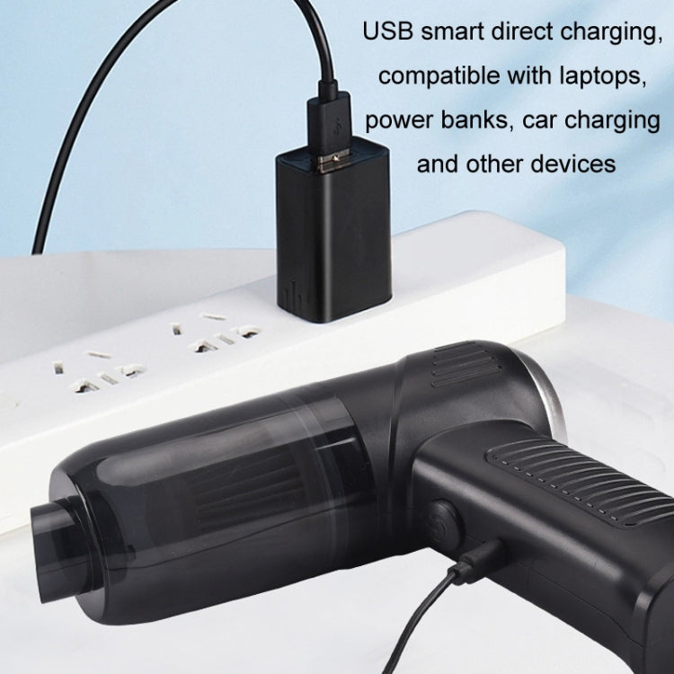 Car Household Mini Wireless USB Charging Fully Automatic Vacuum Cleaner(Black) - Vacuum Cleaner by PMC Jewellery | Online Shopping South Africa | PMC Jewellery | Buy Now Pay Later Mobicred