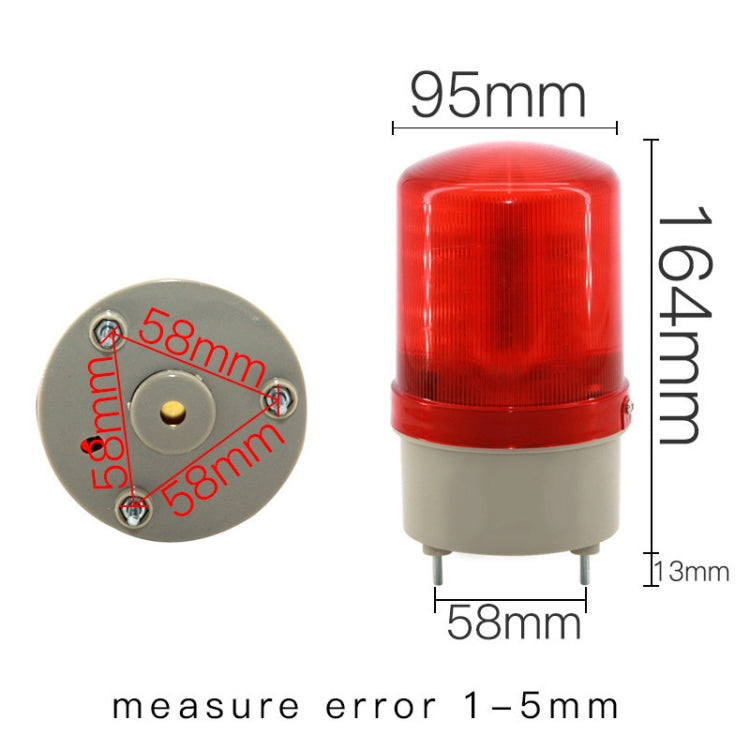 LED Rotating Warning Light Audible Alarm Light(Red) - Warning Lights by PMC Jewellery | Online Shopping South Africa | PMC Jewellery | Buy Now Pay Later Mobicred