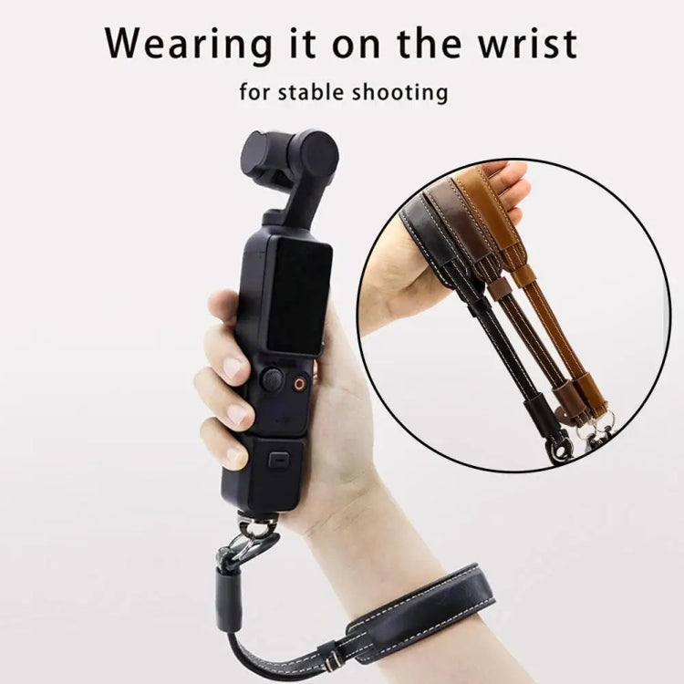 Camera Gimbal Hand Strap Handheld Stabilizer Accessories Wrist Strap For DJI OSMO Pocket 3 / OM 3 / OM 4 / OM 5 / OM 6(Coffee Color) - Other by PMC Jewellery | Online Shopping South Africa | PMC Jewellery | Buy Now Pay Later Mobicred