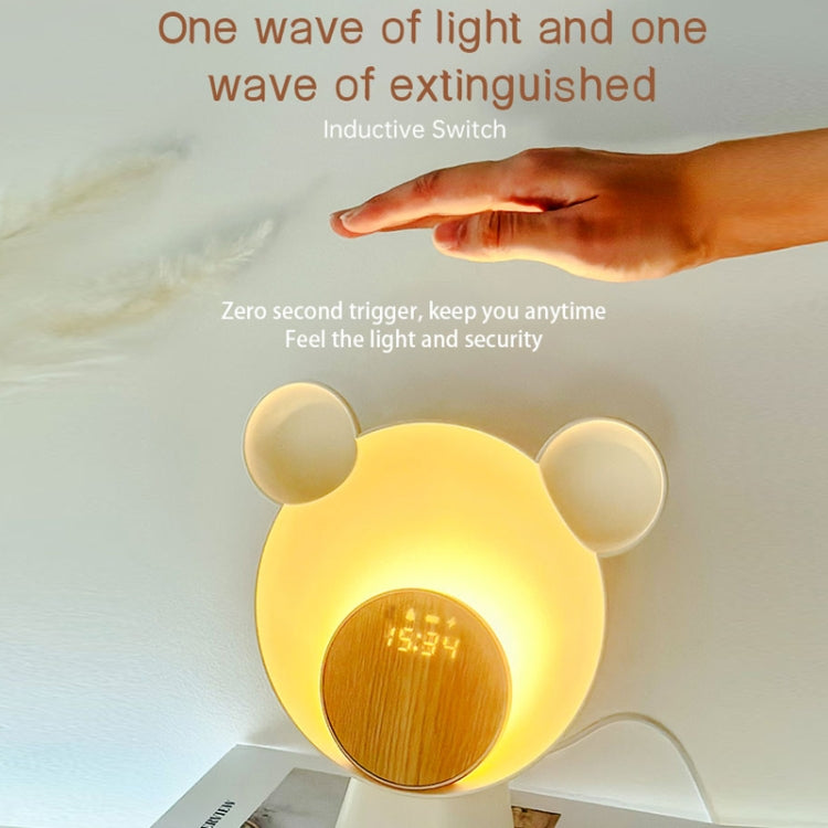 Night Light Smart Speaker Wireless Charging Atmosphere Light Alarm Clock(White) - Novelty Clock by PMc TechLife | Online Shopping South Africa | PMc TechLife | Buy Now Pay Later Mobicred