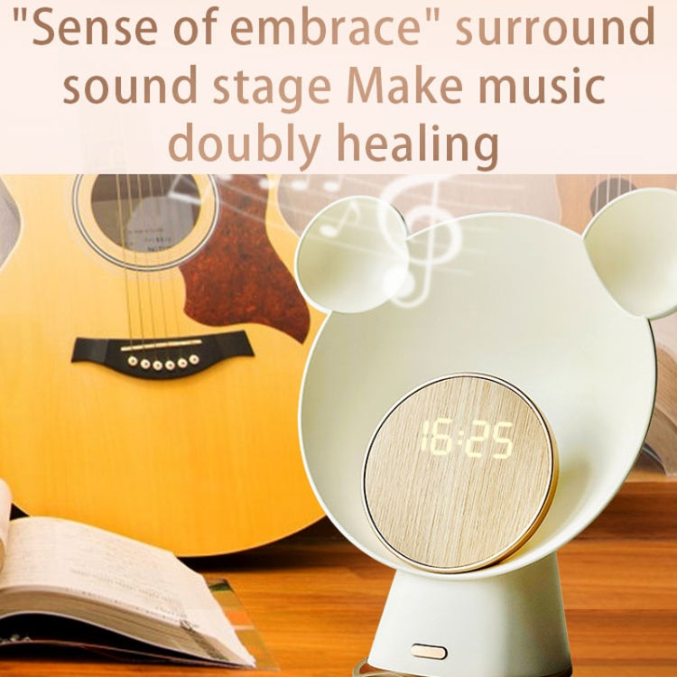 Night Light Smart Speaker Wireless Charging Atmosphere Light Alarm Clock(White) - Novelty Clock by PMc TechLife | Online Shopping South Africa | PMc TechLife | Buy Now Pay Later Mobicred