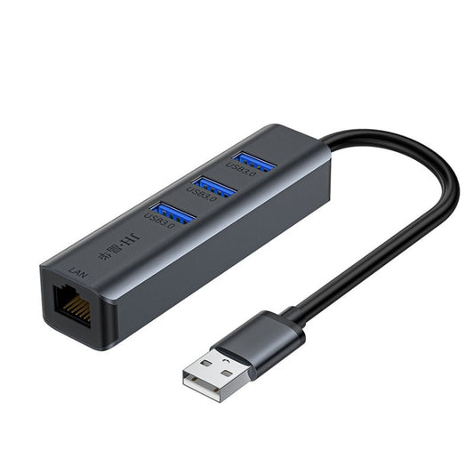 JINGHUA Gigabit LAN Converter For Computer External Driverless Network Card, Specification: USB3.0 Four Port - USB Network Adapter by JINGHUA | Online Shopping South Africa | PMC Jewellery | Buy Now Pay Later Mobicred