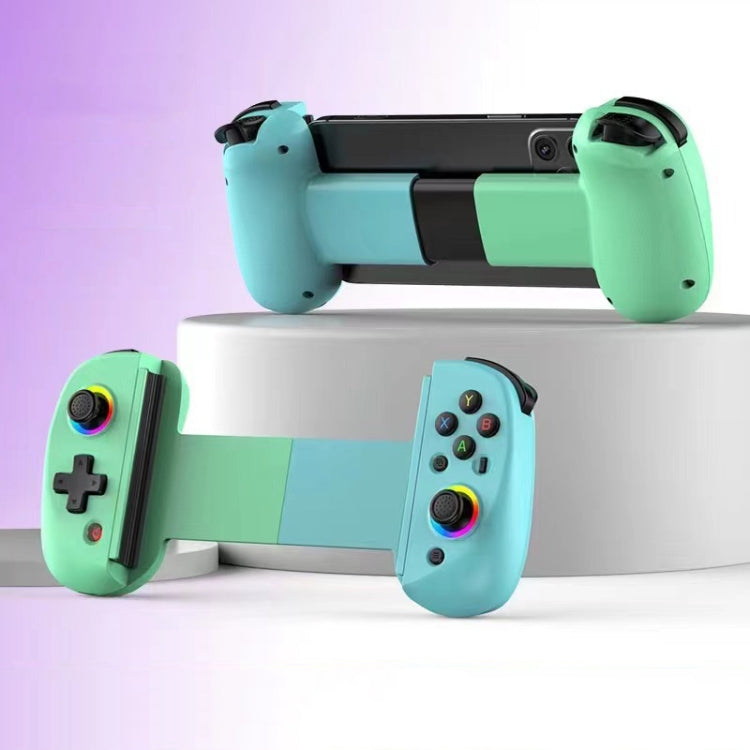 D8 Mobile Phone Stretch Band Light Gamepad Dual Hall Wireless Bluetooth Somatic Vibration Grip for PC / Android / IOS / Tablet / PS3 / PS4 / Switch, Color: Green Blue - Gamepads by PMC Jewellery | Online Shopping South Africa | PMC Jewellery | Buy Now Pay Later Mobicred