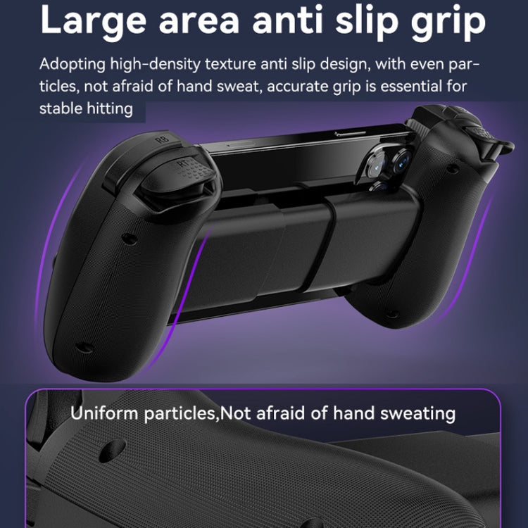 D8 Mobile Phone Stretch Band Light Gamepad Dual Hall Wireless Bluetooth Somatic Vibration Grip for PC / Android / IOS / Tablet / PS3 / PS4 / Switch, Color: Black+Receiver - Gamepads by PMC Jewellery | Online Shopping South Africa | PMC Jewellery | Buy Now Pay Later Mobicred