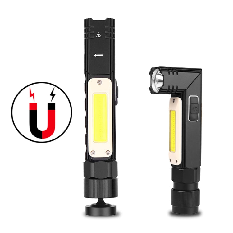XPG+COB Red White Light USB Rechargeable Folding Strong Light Flashlight, Style: 3189A Large - LED Flashlight by PMc TechLife | Online Shopping South Africa | PMc TechLife | Buy Now Pay Later Mobicred