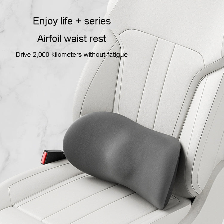 Car Cushion Driving Seat Cervical Support Backrest Pillow, Style: Headrest + Waist Pad Gray - Seat Accessories by PMC TechLife | Online Shopping South Africa | PMC TechLife | Buy Now Pay Later Mobicred