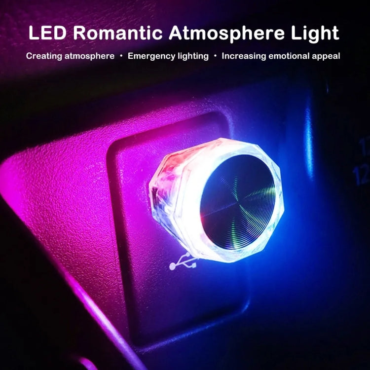 Car Diamond Model USB Ambient Light Charge-Free Plug And Play LED Decorative Lights(Colorful) - Atmosphere lights by PMC Jewellery | Online Shopping South Africa | PMC Jewellery | Buy Now Pay Later Mobicred