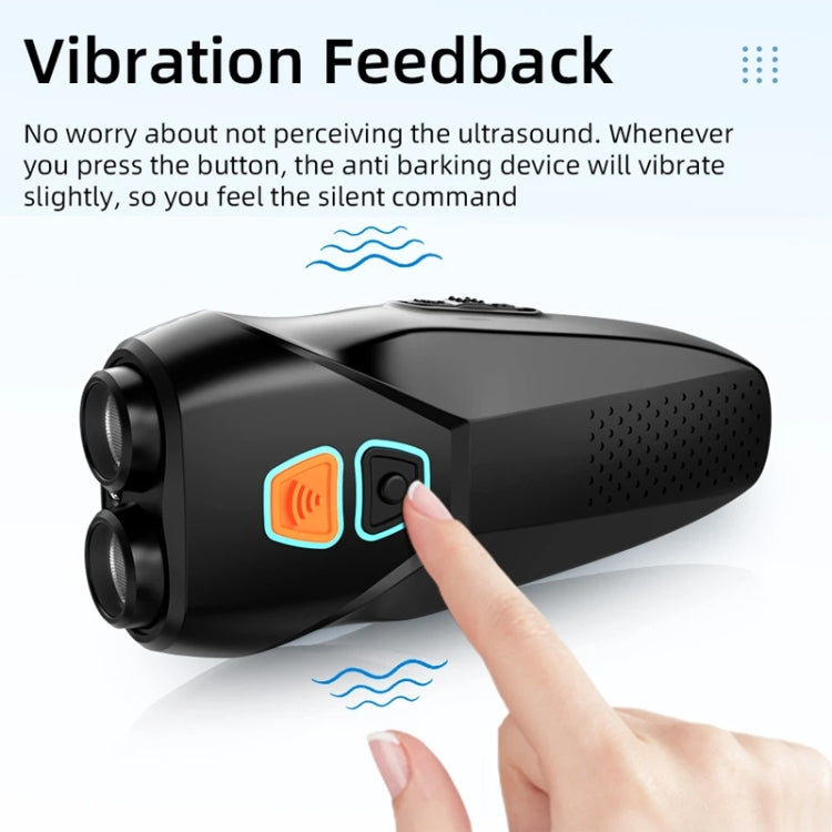 Ultrasonic Dog Repeller Stop Barker Dual Probe High Power Repeller Handheld Dog Trainer(Silver) - Training Aids by PMC TechLife | Online Shopping South Africa | PMC TechLife | Buy Now Pay Later Mobicred
