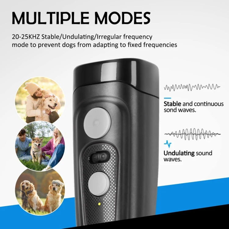 Ultrasonic Dog Repeller Stop Barker Pet Trainer(Black) - Training Aids by PMC TechLife | Online Shopping South Africa | PMC TechLife | Buy Now Pay Later Mobicred