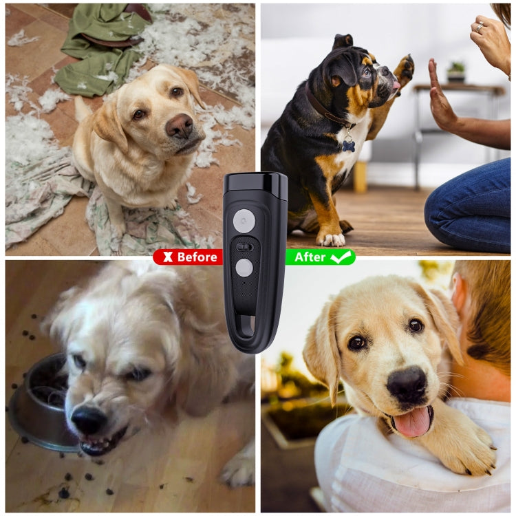 Ultrasonic Dog Repeller Stop Barker Pet Trainer(Black) - Training Aids by PMC TechLife | Online Shopping South Africa | PMC TechLife | Buy Now Pay Later Mobicred