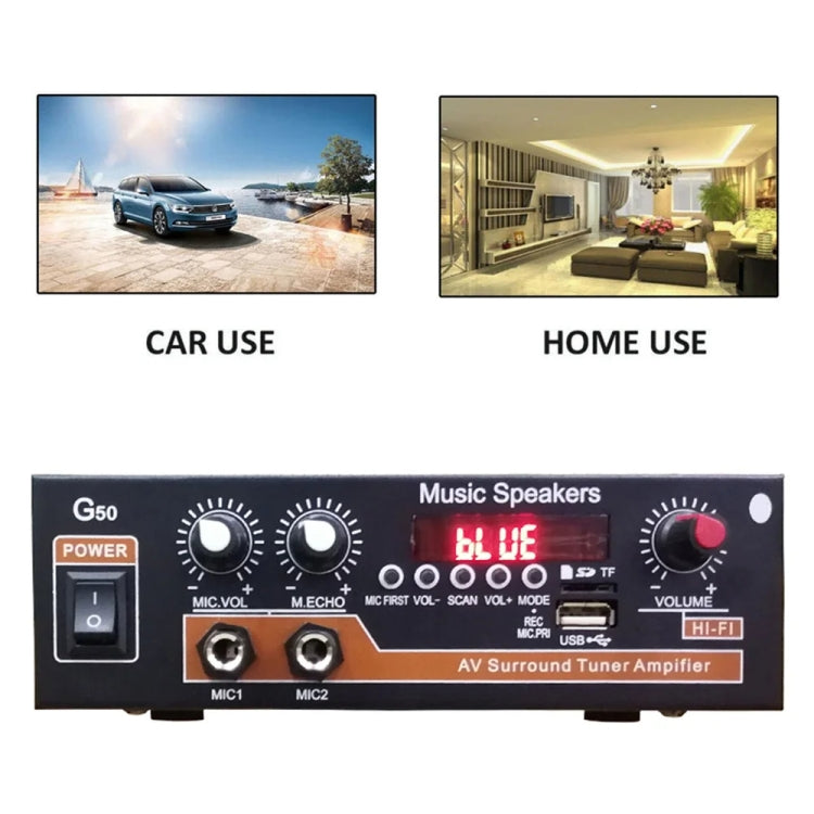 Bluetooth Built-in Recording Microphone USB Flash Drive Digital Dual-purpose Power Amplifier(EU Plug 220V) - free shipping - PMC TechLife - Order now!
