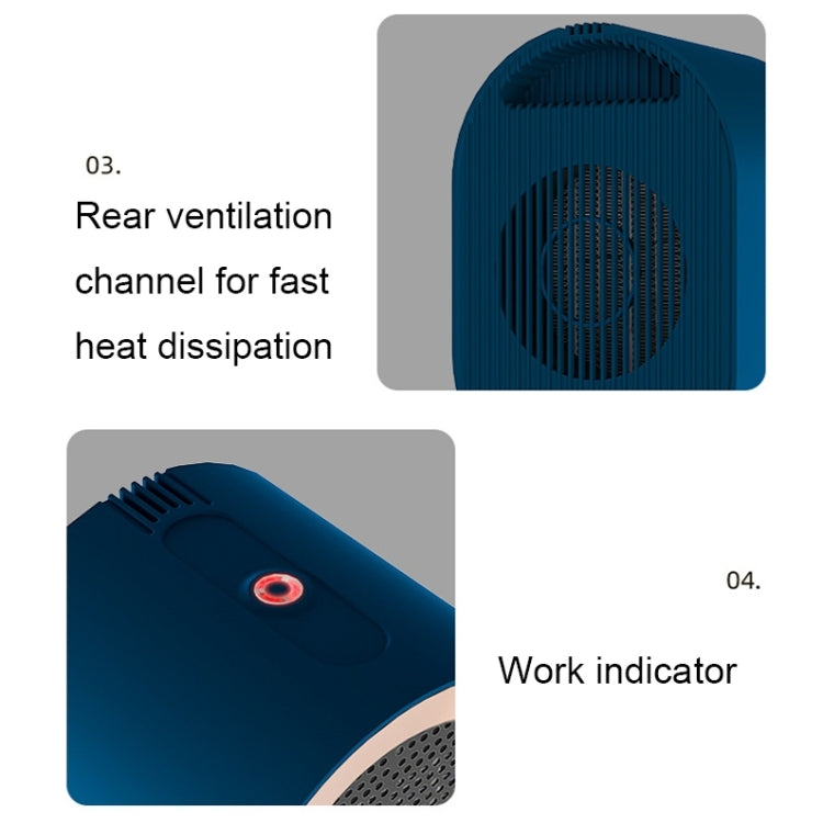 Small Desktop Electric Heater Home PTC Instant Energy-saving Heater, Spec: EU Plug(Green) - Electric Heaters by PMC Jewellery | Online Shopping South Africa | PMC Jewellery | Buy Now Pay Later Mobicred