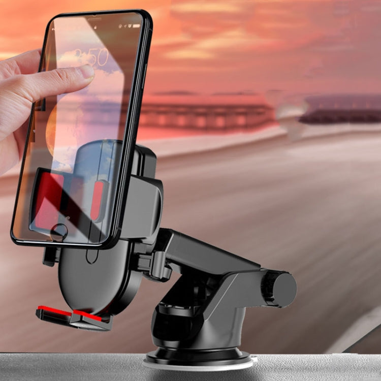 2 In 1 Car Cell Phone Telescopic Holder Universal Automobile Navigation Bracket(Blue) - Car Holders by PMC TechLife | Online Shopping South Africa | PMC TechLife | Buy Now Pay Later Mobicred