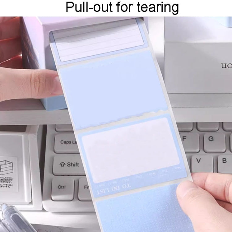 256pcs /Box Pull Out Sticky Notes Office Memo Ticket Paper(Gradient Blue) - Memo Paper by PMC TechLife | Online Shopping South Africa | PMC TechLife | Buy Now Pay Later Mobicred